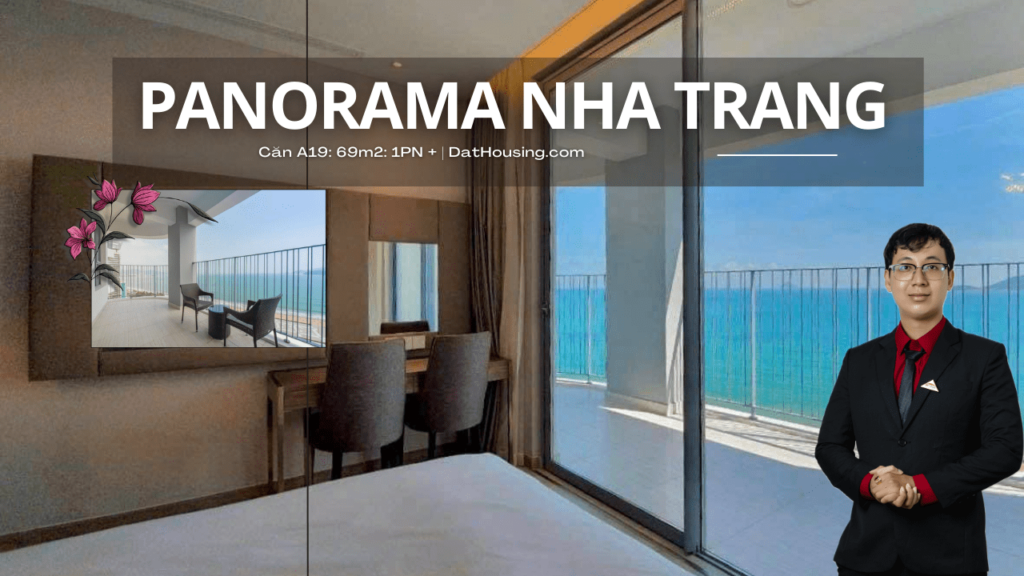 Căn hộ Panorama Nha Trang A19 View trực biển 1PN+ | Chỉ: 4.6 tỷ