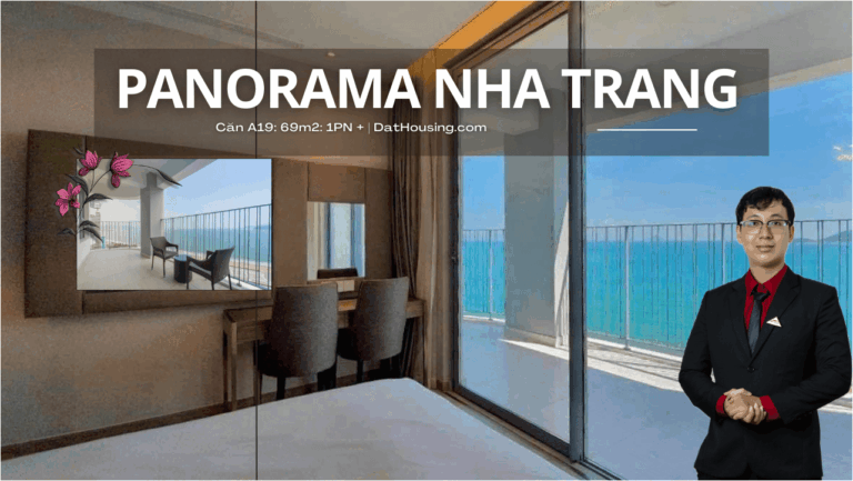 Căn hộ Panorama Nha Trang A19 View trực biển 1PN+ | Chỉ: 4.6 tỷ