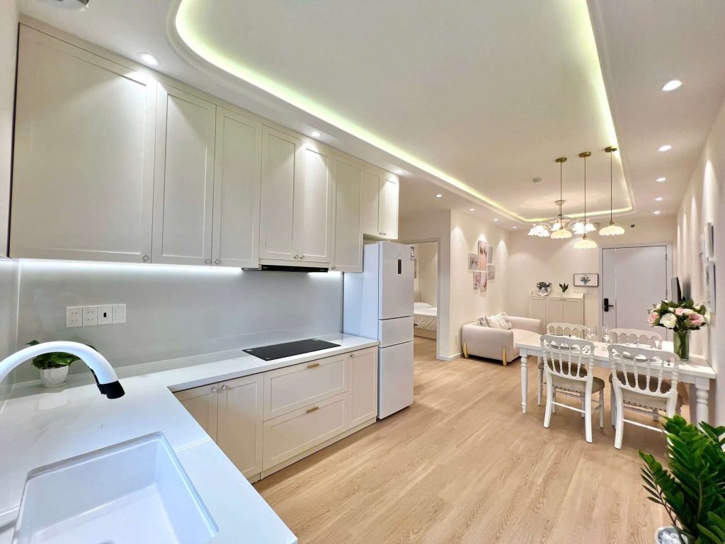 Gian bếp Căn Hộ Mường Thanh Viễn Triều OC1A Căn 628