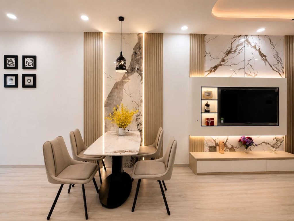 Không gian ăn uống Căn Hộ Mường Thanh Viễn Triều OC1A Căn 2324