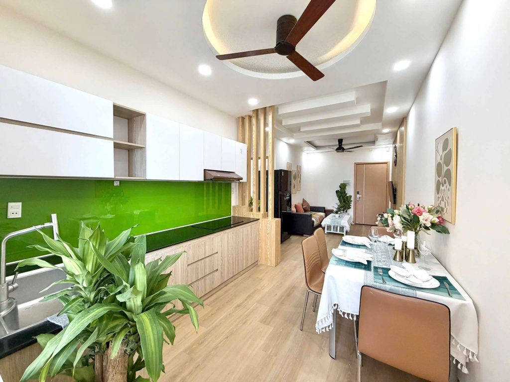 Không gian bếp Căn Hộ Mường Thanh Viễn Triều OC2A Căn 1510