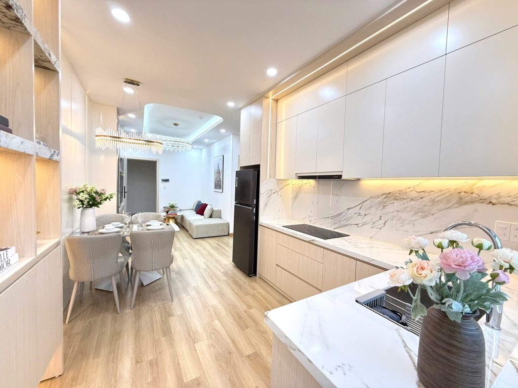 Không gian bếp Căn Hộ Mường Thanh Viễn Triều OC2A Căn 326