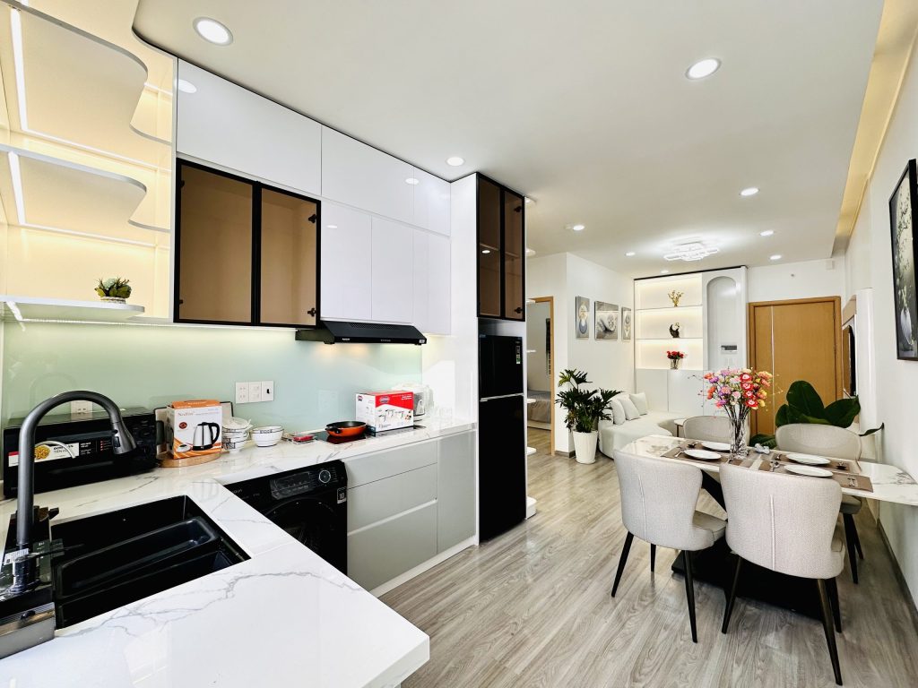 Không gian bếp Căn Hộ Mường Thanh Viễn Triều OC2A Căn 3310