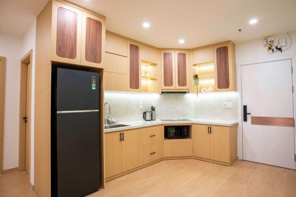 Không gian bếp Căn Hộ Mường Thanh Viễn Triều OC3 Căn 3508