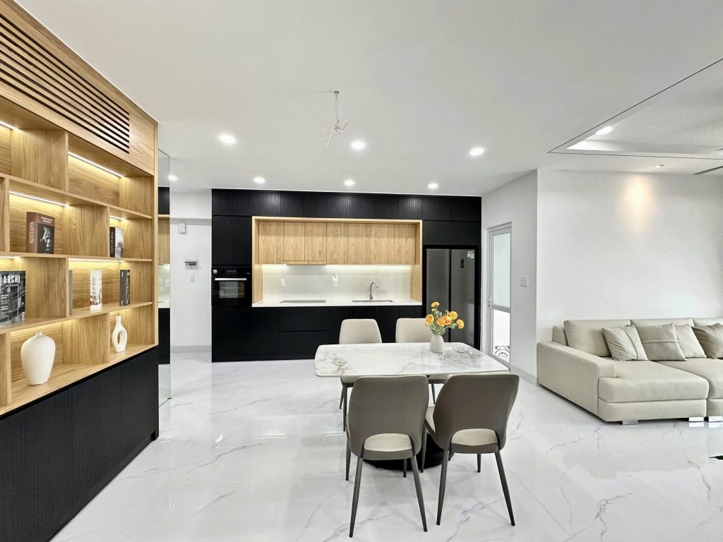 Không gian bếp Căn Hộ Mường Thanh Viễn Triều OC3 Căn 602