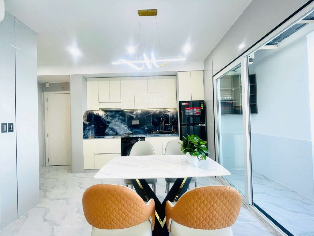 Không gian bếp và ăn uống Căn Hộ Mường Thanh Viễn Triều OC1B Căn 3902