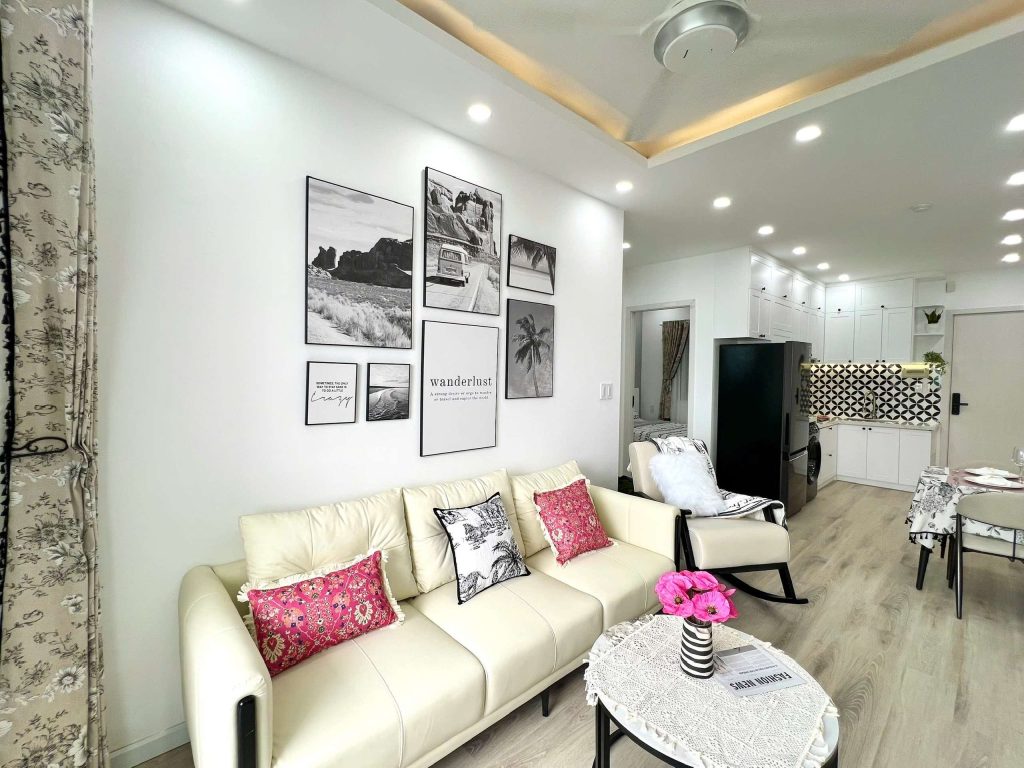 Phòng khách Căn Hộ Mường Thanh Viễn Triều OC1A Căn 1522