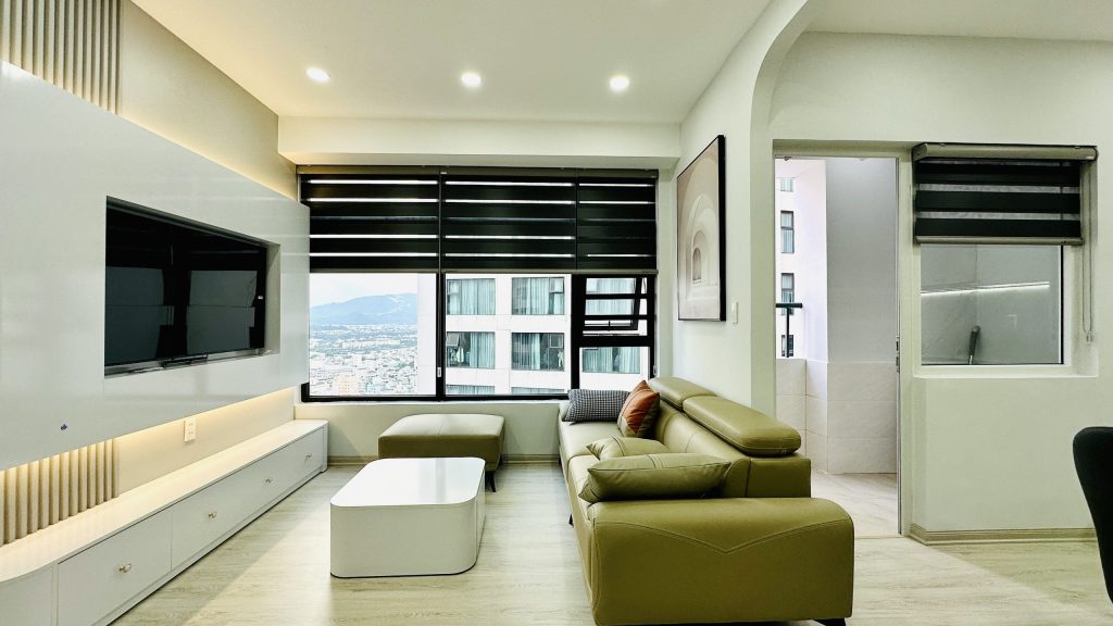 Phòng khách Căn Hộ Mường Thanh Viễn Triều OC1A Căn 3114
