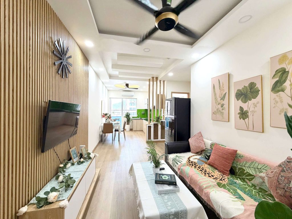 Phòng khách Căn Hộ Mường Thanh Viễn Triều OC2A Căn 1510