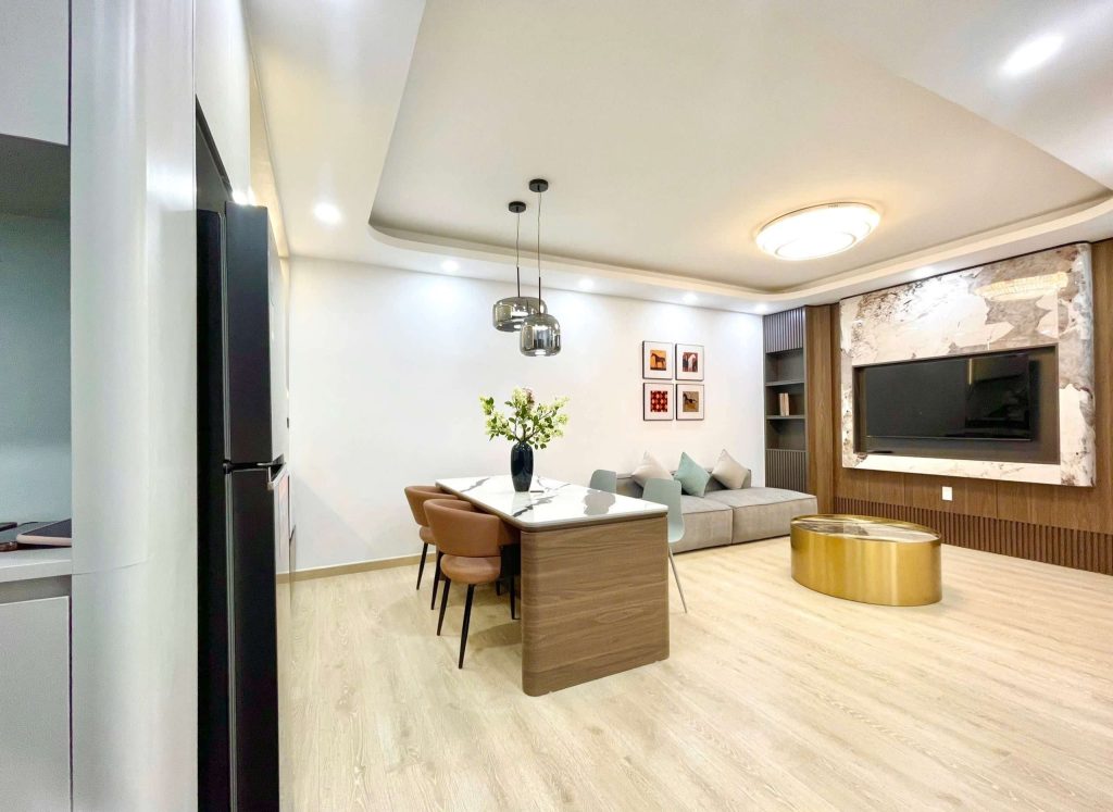 Phòng khách Căn Hộ Mường Thanh Viễn Triều OC2A Căn 1616