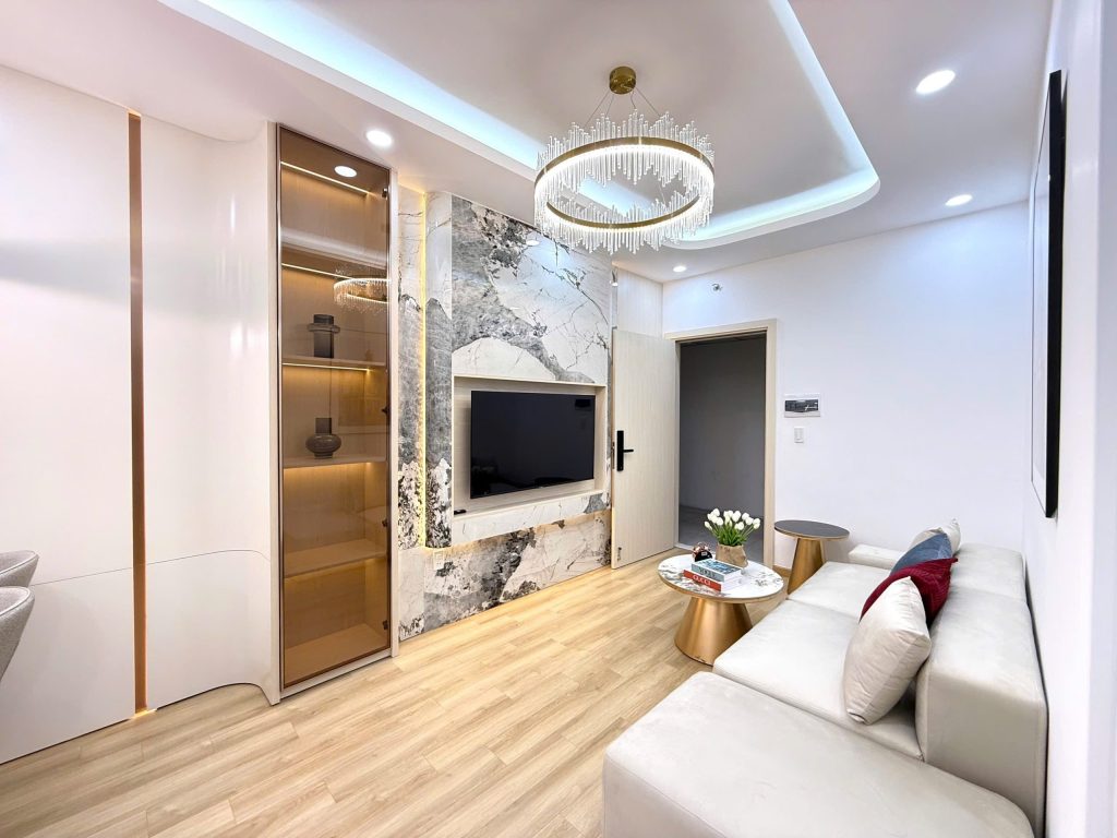 Phòng khách Căn Hộ Mường Thanh Viễn Triều OC2A Căn 326