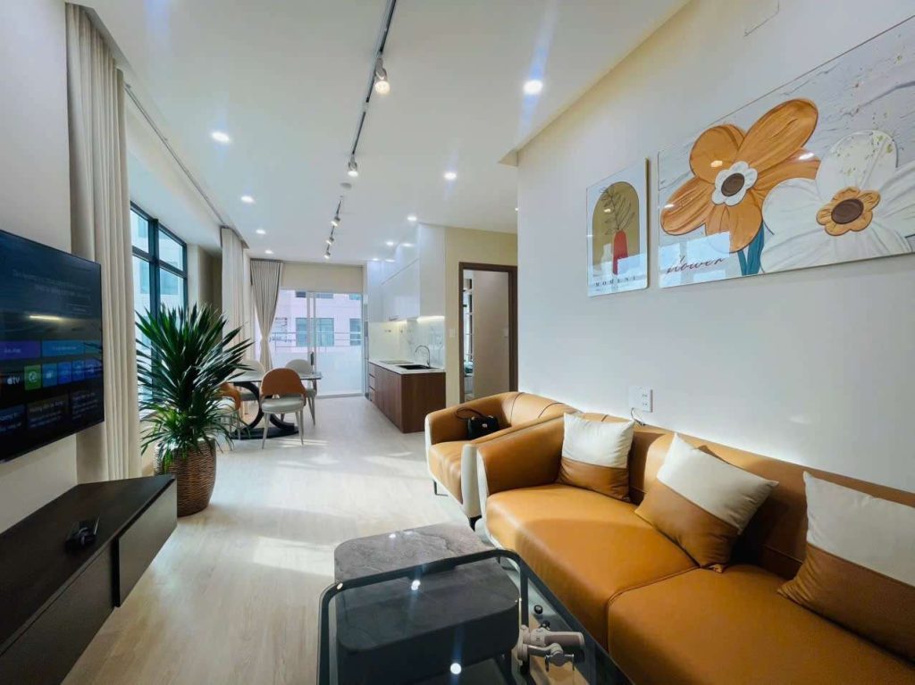 Phòng khách Căn Hộ Mường Thanh Viễn Triều OC2B Căn 3312