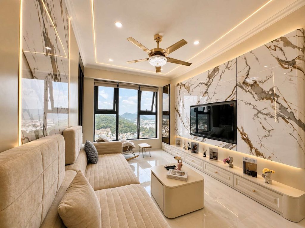 Phòng khách Căn Hộ Mường Thanh Viễn Triều OC3 Căn 3210