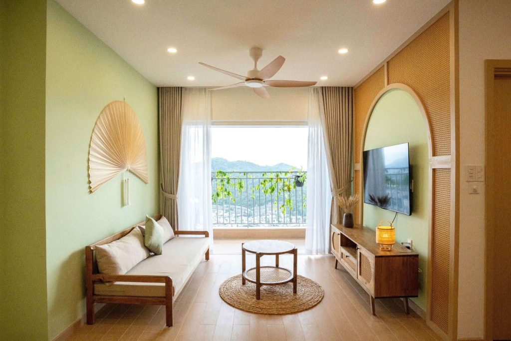 Phòng khách Căn Hộ Mường Thanh Viễn Triều OC3 Căn 3508
