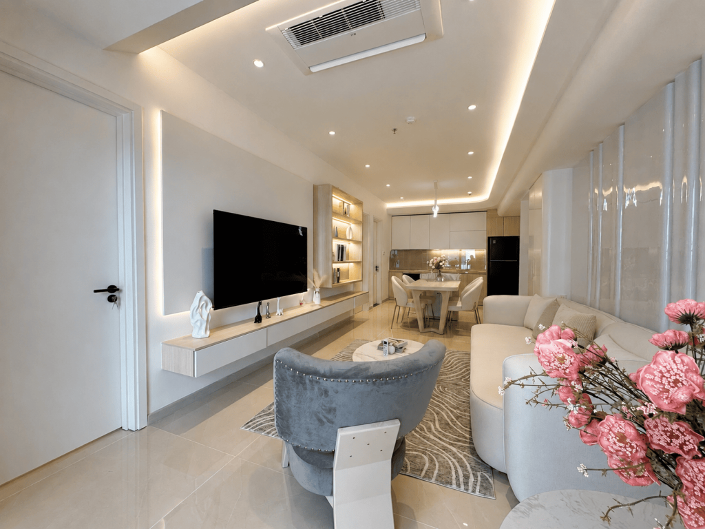 Phòng khách Căn Hộ Mường Thanh Viễn Triều OC3 Căn 3614
