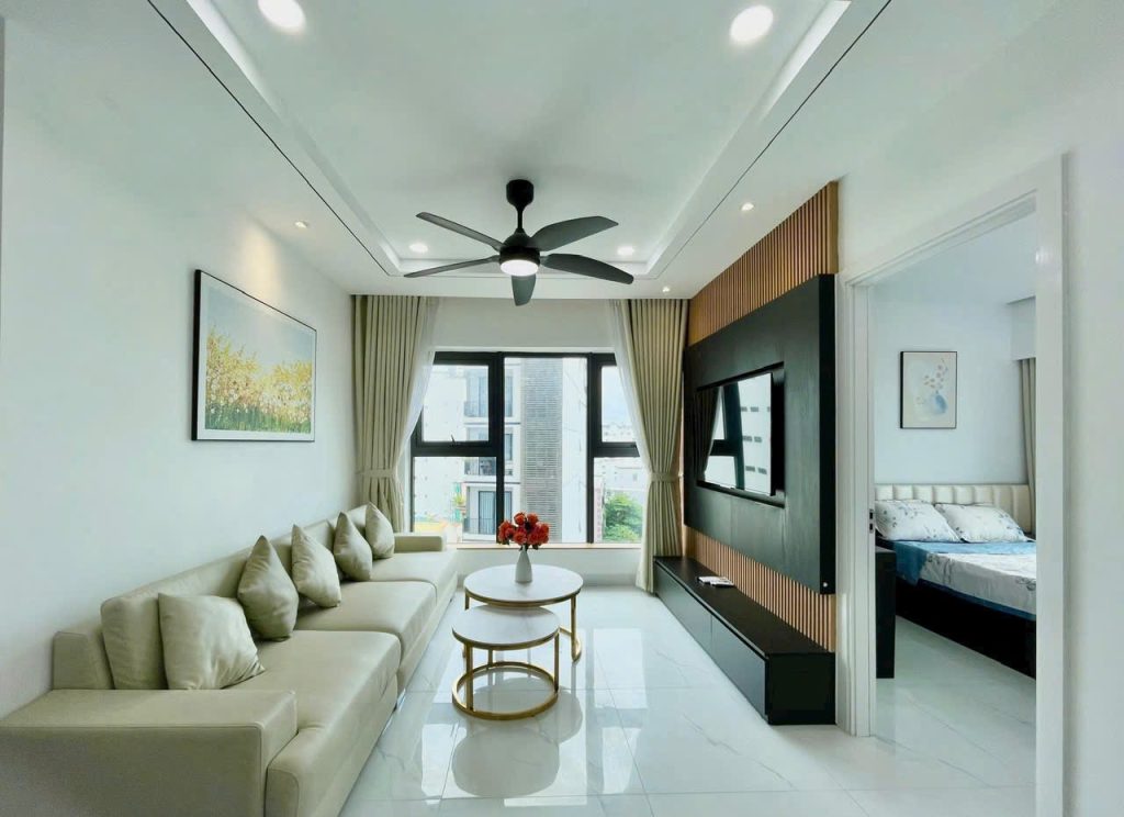 Phòng khách Căn Hộ Mường Thanh Viễn Triều OC3 Căn 602