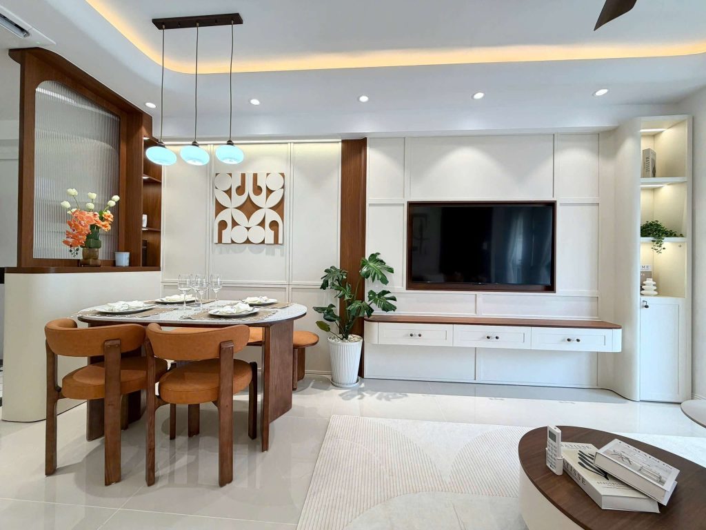 không gian ăn uống Căn Hộ Mường Thanh Viễn Triều OC3 Căn 3514