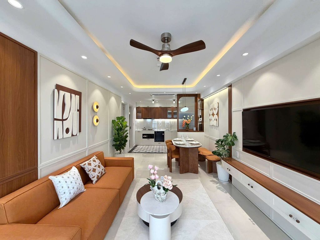 không gian sinh hoạt chung Căn Hộ Mường Thanh Viễn Triều OC3 Căn 3514
