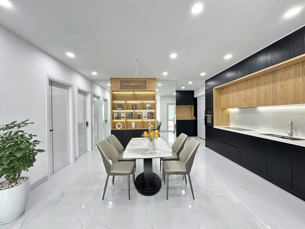 không gian sinh hoạt chung Căn Hộ Mường Thanh Viễn Triều OC3 Căn 602