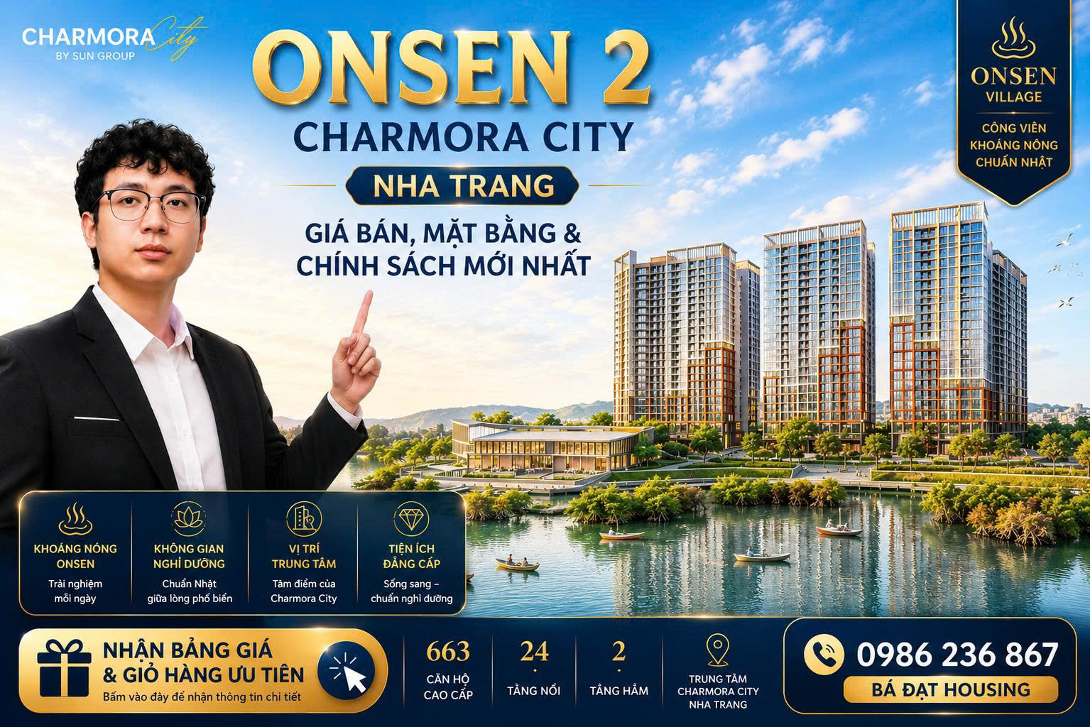 Căn Hộ Onsen 2 Charmora City Nha Trang