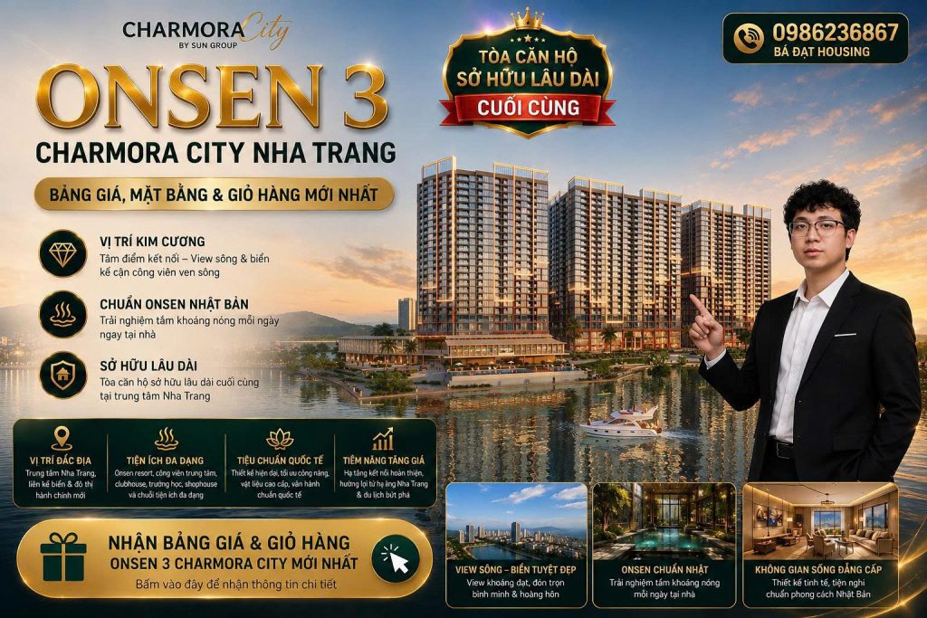 Căn Hộ Onsen 3 Charmora City Nha Trang