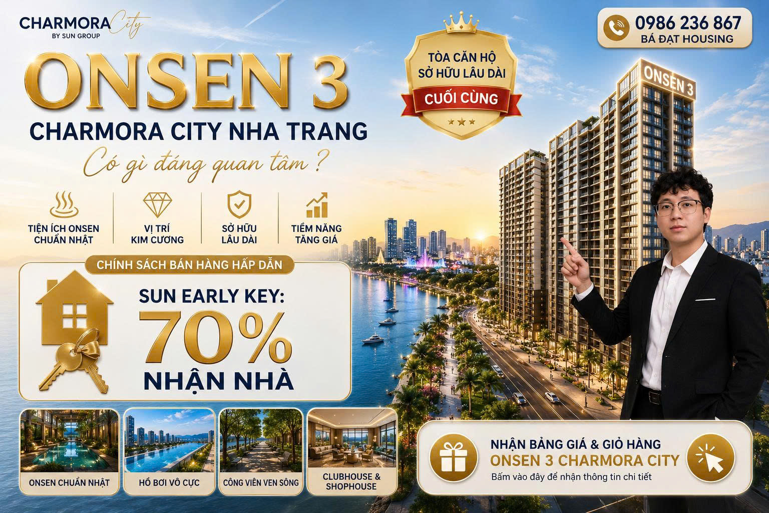 Căn hộ Onsen 3 Charmora City Nha Trang có gì đáng quan tâm