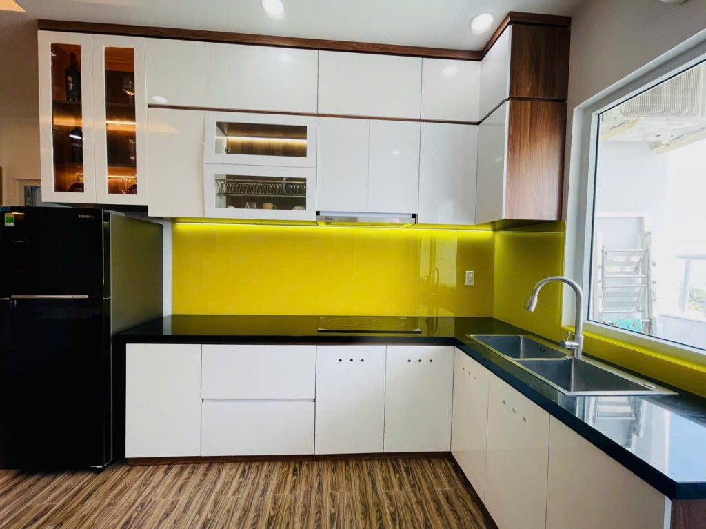 Gian bếp Căn Hộ Mường Thanh Viễn Triều OC2A Căn 1226