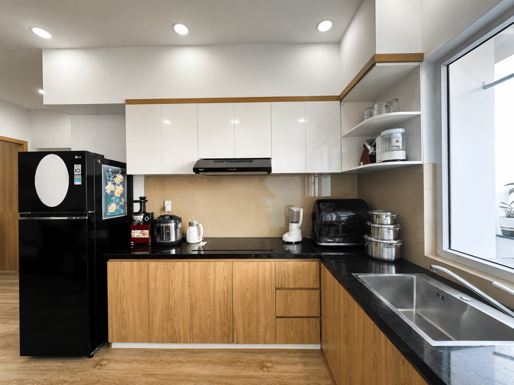 Gian bếp Căn Hộ Mường Thanh Viễn Triều OC2A Căn 620
