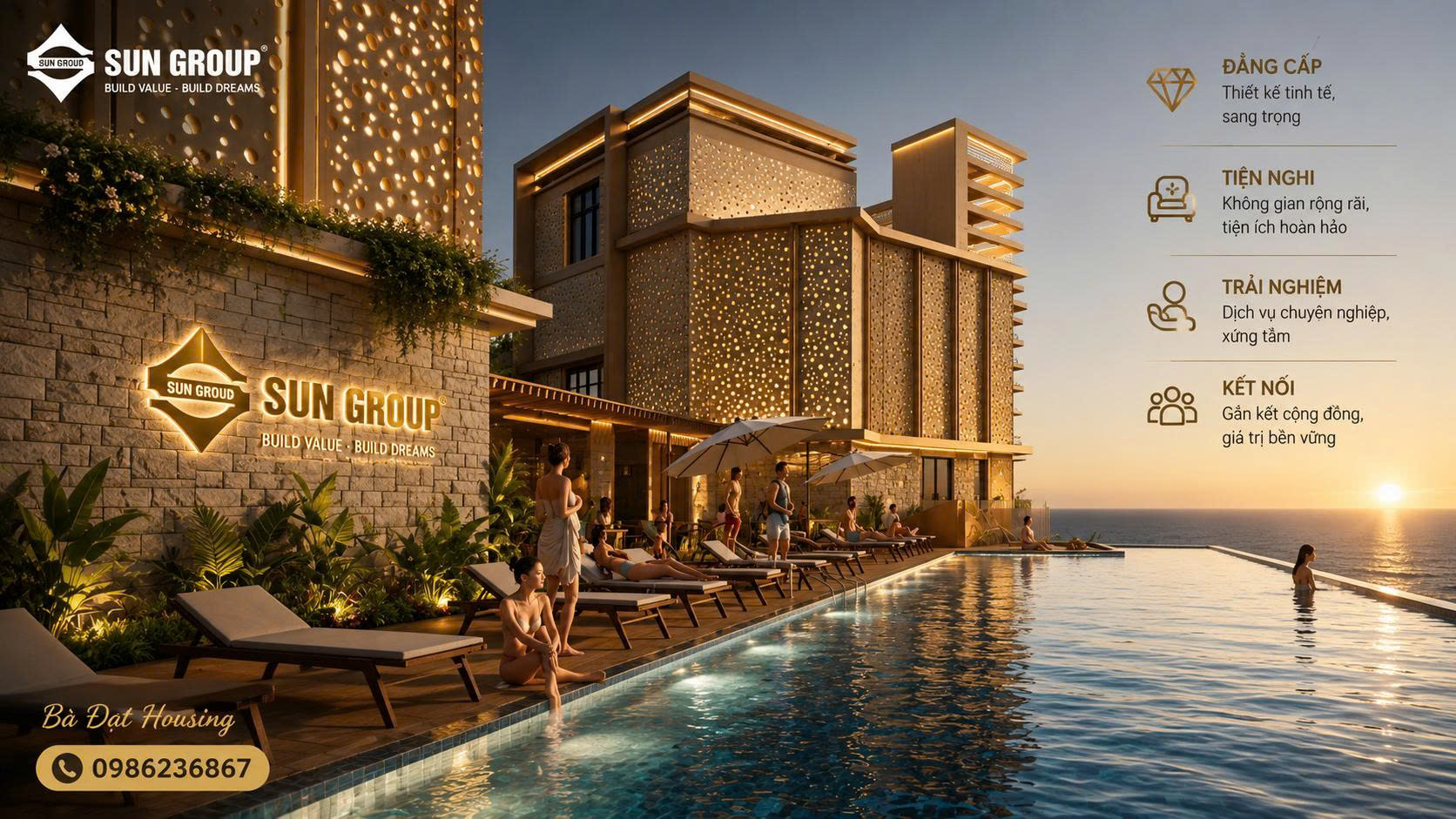Hồ bơi The Charm - Charmora City Nha Trang