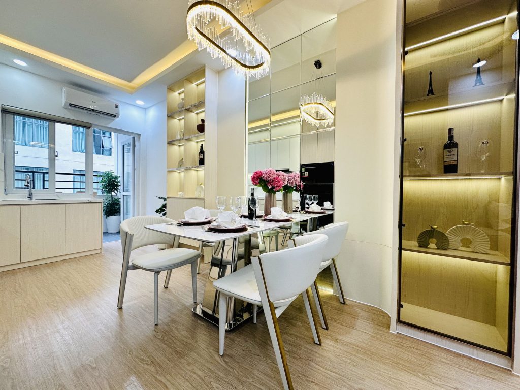 Không gian ăn uống Căn Hộ Mường Thanh Viễn Triều OC1B Căn 3724