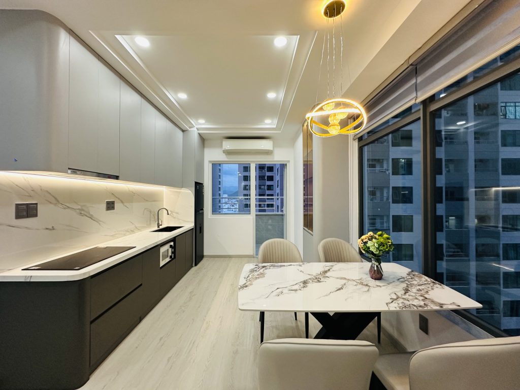 Không gian bếp Căn Góc Mường Thanh Viễn Triều OC2A Căn 1412