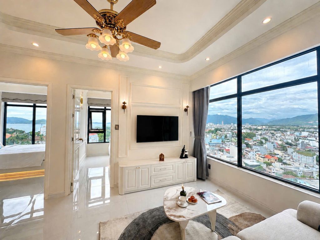 Không gian phòng khách Căn Hộ Mường Thanh Viễn Triều OC2A Căn 1828
