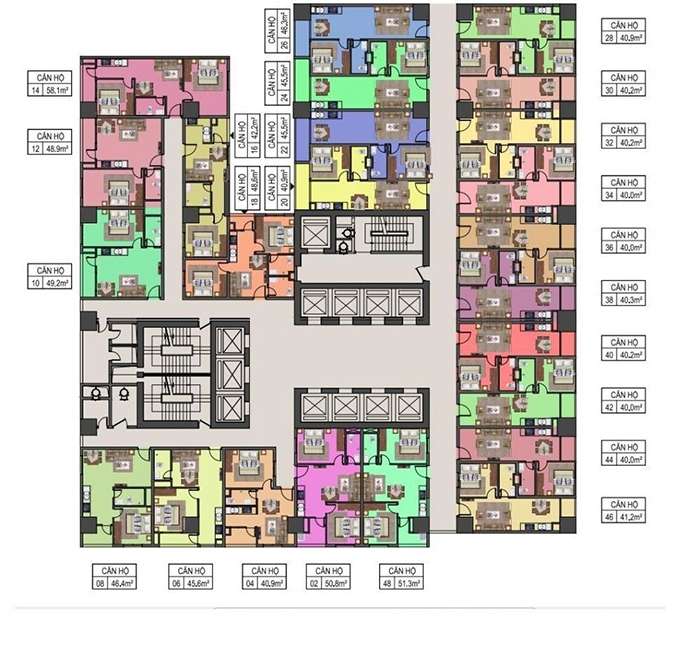 MẶT BẰNG CĂN HỘ MƯỜNG THANH LUXURY NHA TRANG Đạt Housing