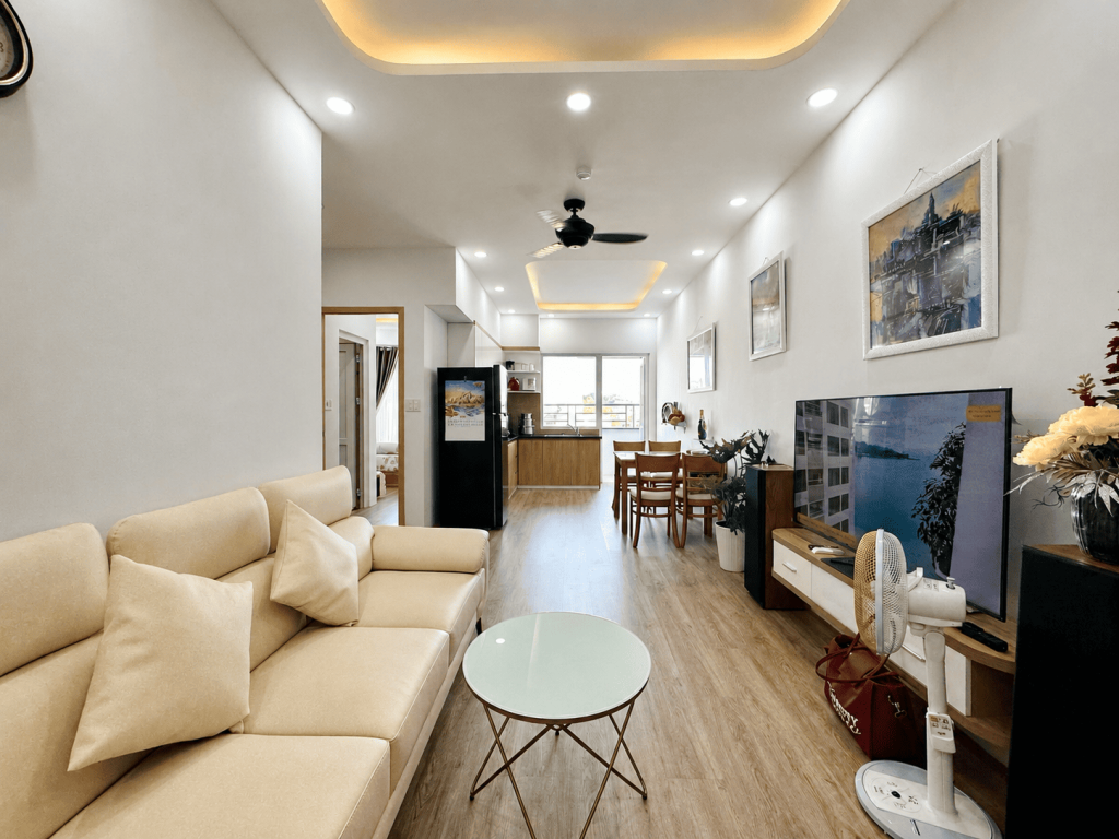 Phòng khách Căn Hộ Mường Thanh Viễn Triều OC2A Căn 620
