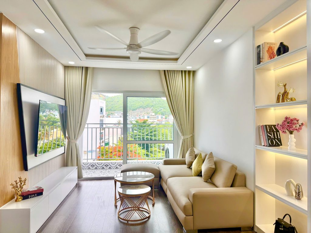 Phòng khách Căn Hộ Mường Thanh Viễn Triều OC3 Căn 606