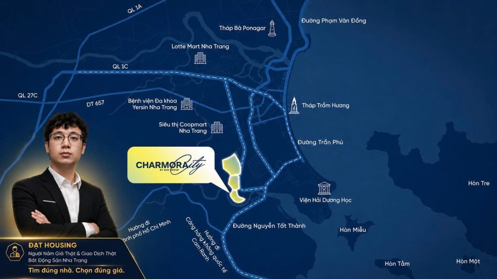 Vị trí Charmora City Nha Trang