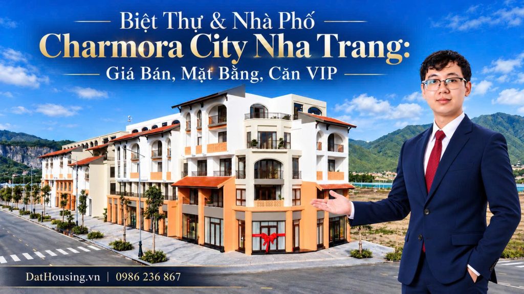 Biệt Thự và Nhà Phố Charmora City Nha Trang Giá Bán, Mặt Bằng, Căn VIP