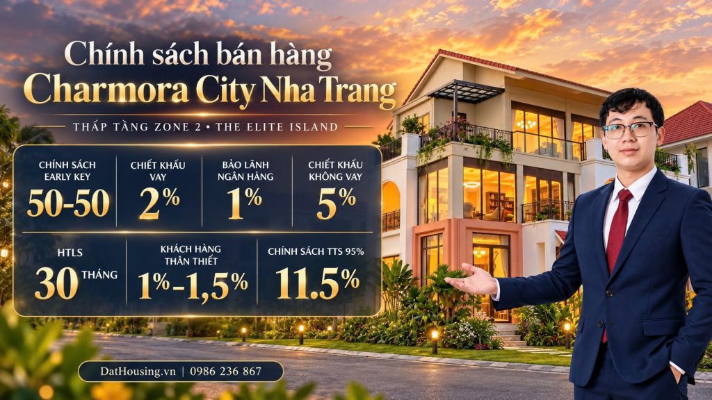 Chính sách bán hàng và phương án thanh toán Biệt thự và Nhà phố Charmora City