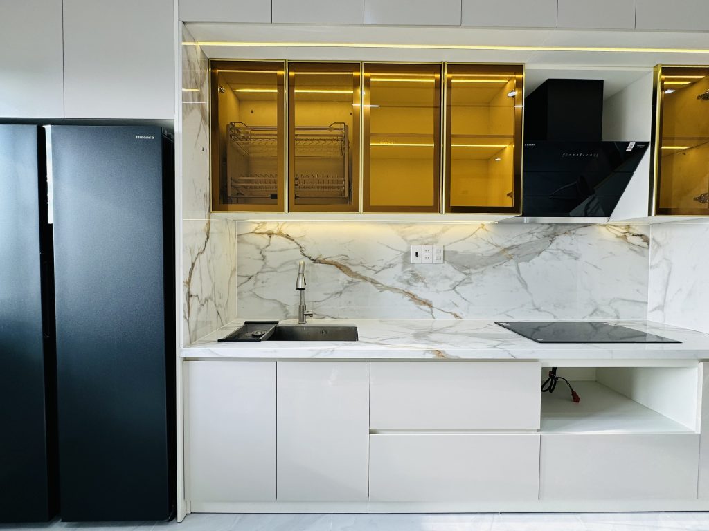 Gian bếp Căn Hộ Mường Thanh Viễn Triều OC2A Căn 1030