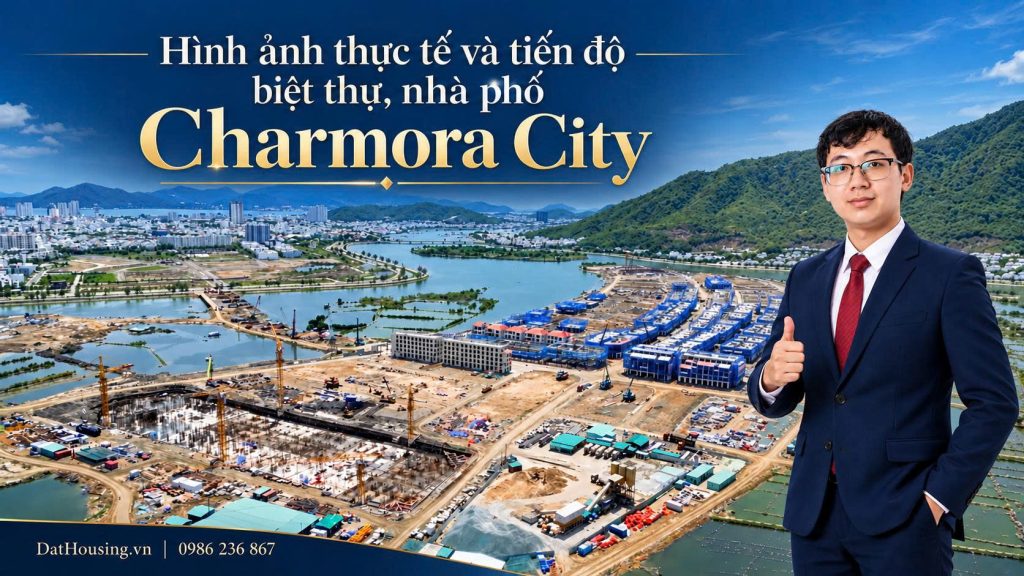 Hình ảnh thực tế và tiến độ biệt thự, nhà phố Charmora City