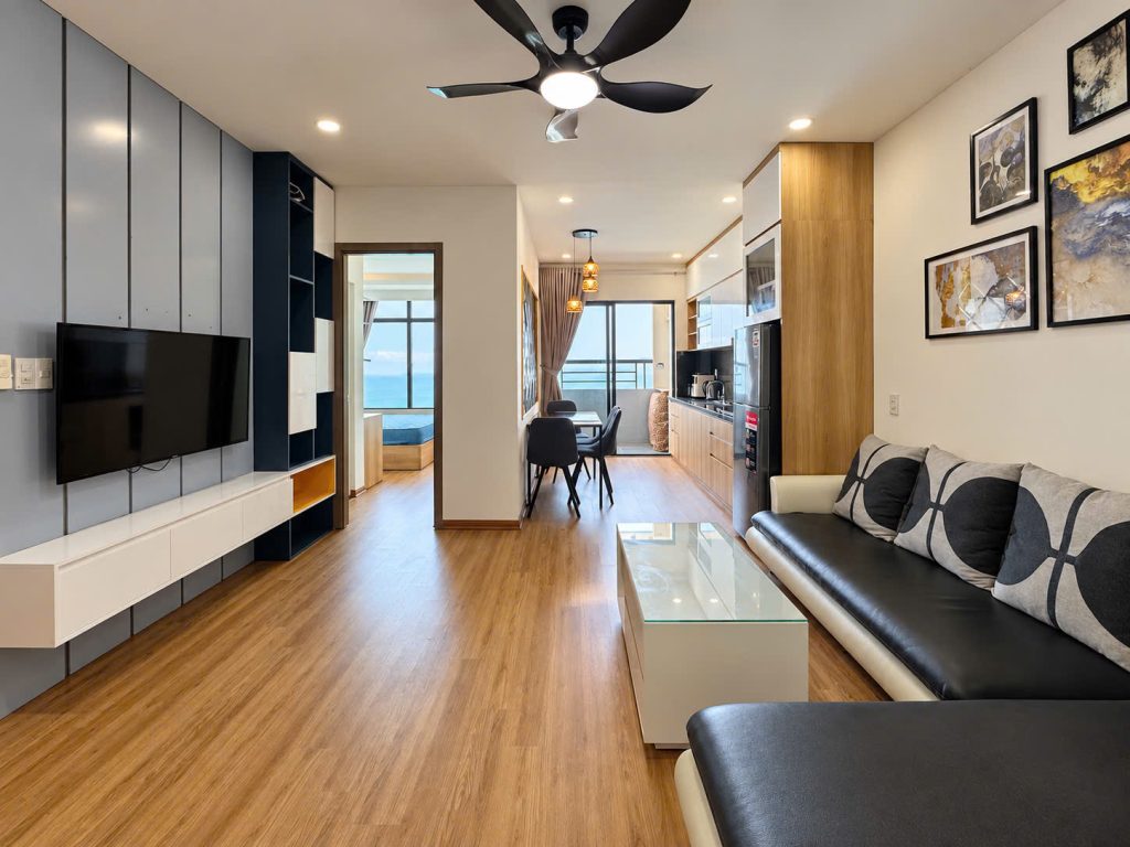 Phòng khách Căn Hộ Mường Thanh Viễn Triều OC2B Căn 3332