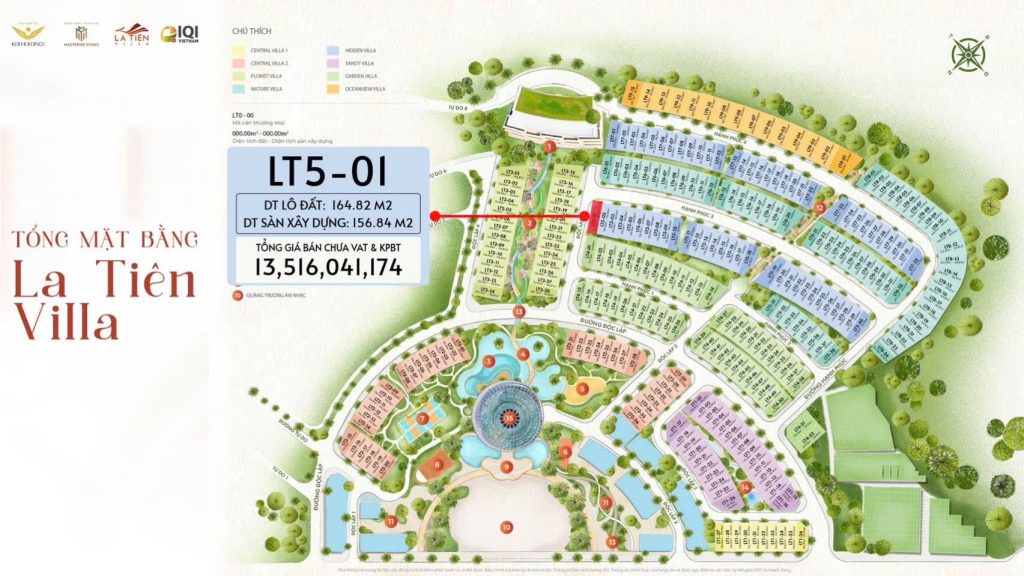Vị trí La Tiên Villa LT5-01