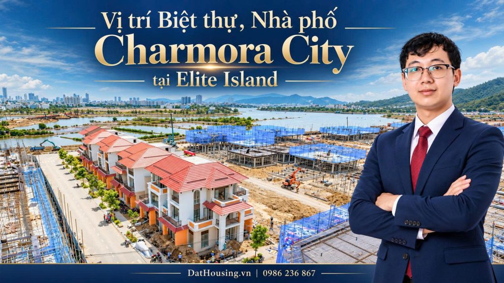 Vị trí biệt thự và nhà phố Charmora City tại Elite Island